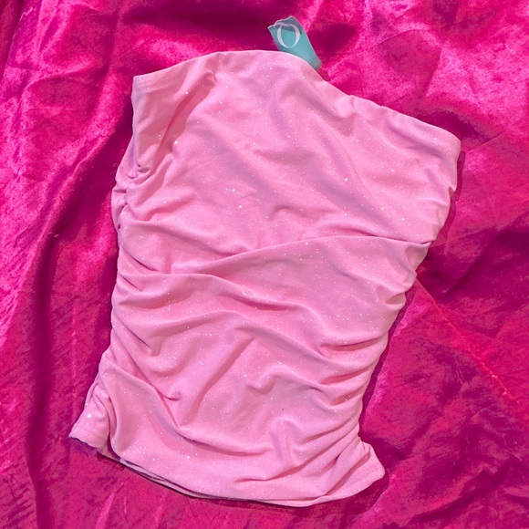 Hot Topic Pink Glitter Crop Top 🩷 - Picture 1 of 1